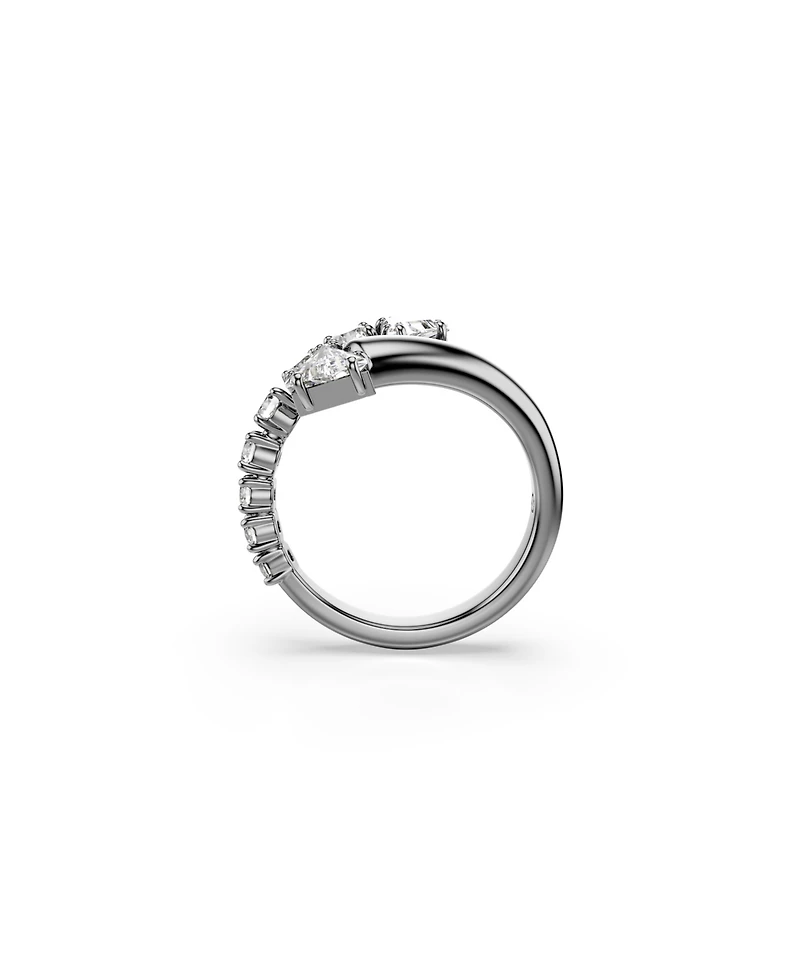 Swarovski Sublima White Ruthenium Plated Open Ring