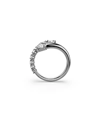 Swarovski Sublima White Ruthenium Plated Open Ring