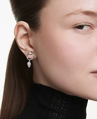 Swarovski Mesmera Rhodium Plated Drop Earrings