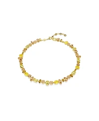 Swarovski Gema Gold-Tone Plated Tennis Necklace