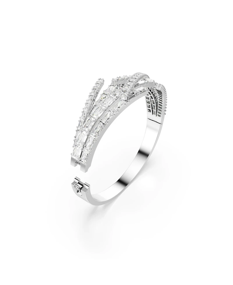 Swaroski Matrix Rhodium Plated Bangle