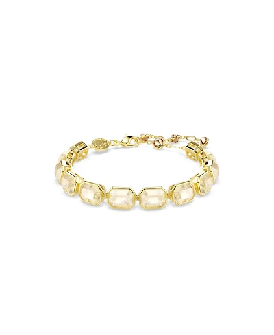 Swaroski Millenia Gold-Tone Plated Tennis Bracelet