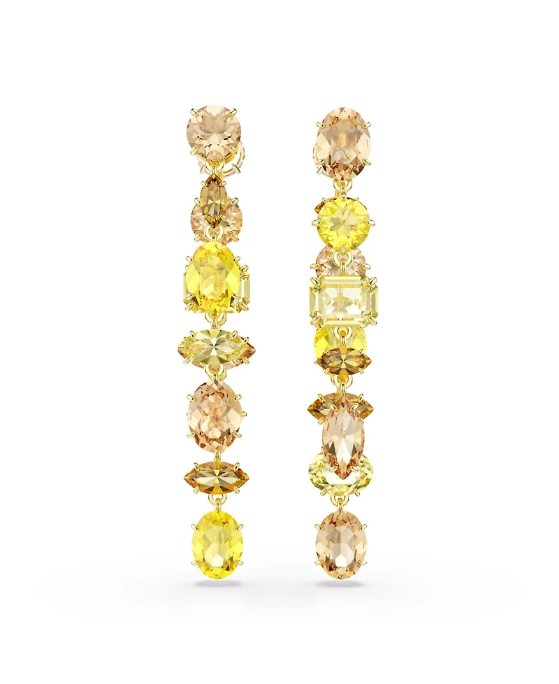 Swarovski Gema Gold-Tone Plated Drop Earrings