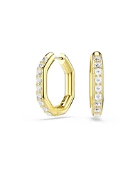 Swarovski Dextera Rhodium Plated Hoop Earrings