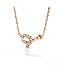 Swarovski Constella Rose Gold-Tone Plated Pendant Necklace