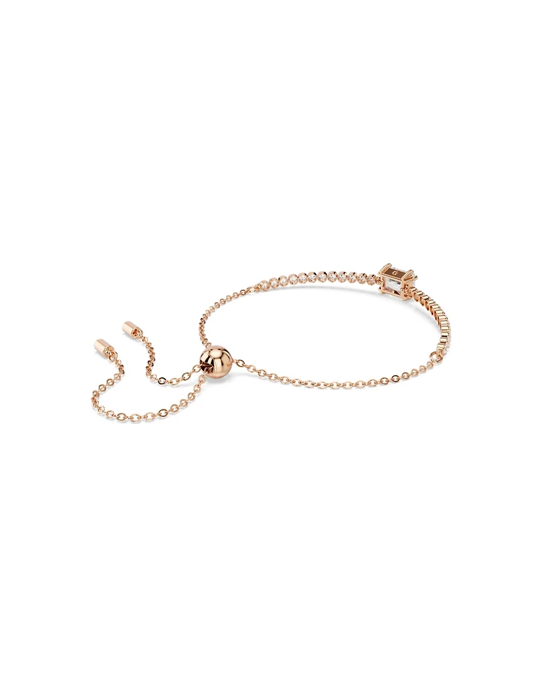Swaroski Matrix Gold-Tone Plated Tennis Bracelet