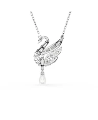 Swarovski Swan Vienna Rhodium Plated Pendant Necklace