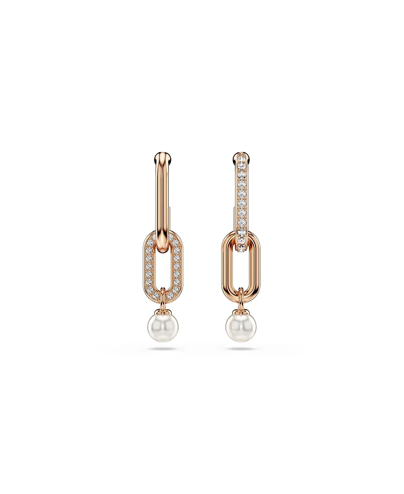 Swarovski Constella Rhodium Plated Drop Earrings