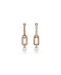 Swarovski Constella Rhodium Plated Drop Earrings