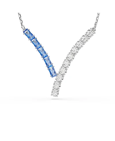 Swarovski Matrix Rhodium Plated Pendant Necklace