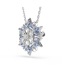 Swarovski Magic Rhodium Plated Brooch and Pendant Necklace
