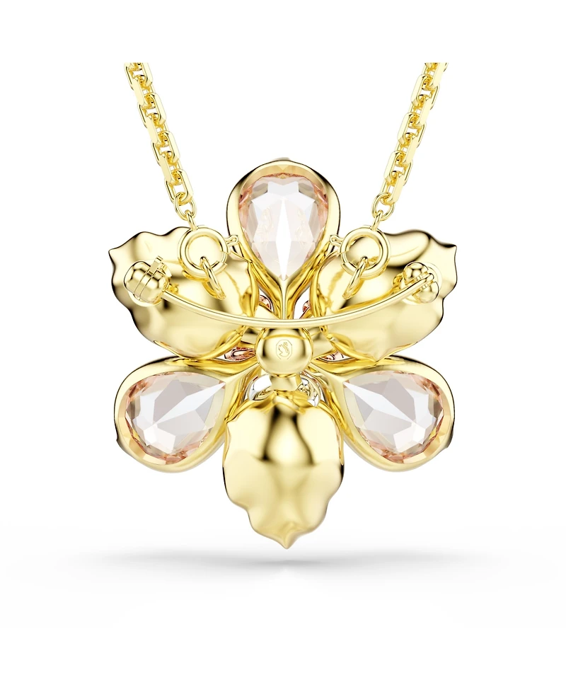 Swarovski Idyllia Gold-Tone Plated Brooch and Pendant Necklace