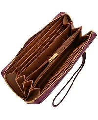 Fossil Logan Rfid Zip Around Clutch Wallet