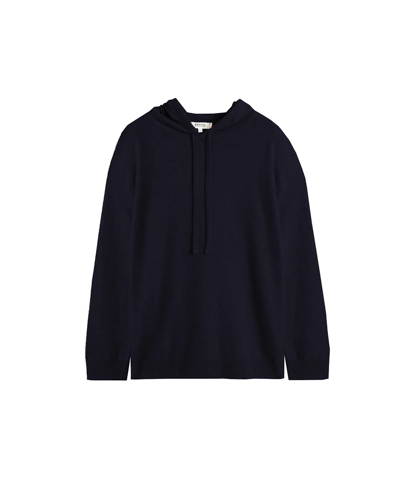 Chinti & Parker Women's Wool Cashmere Blend Relaxed Hoodie Sweater