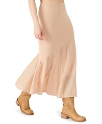 Steve Madden Women's Aneira Asymmetrical Panel Midi Skirt