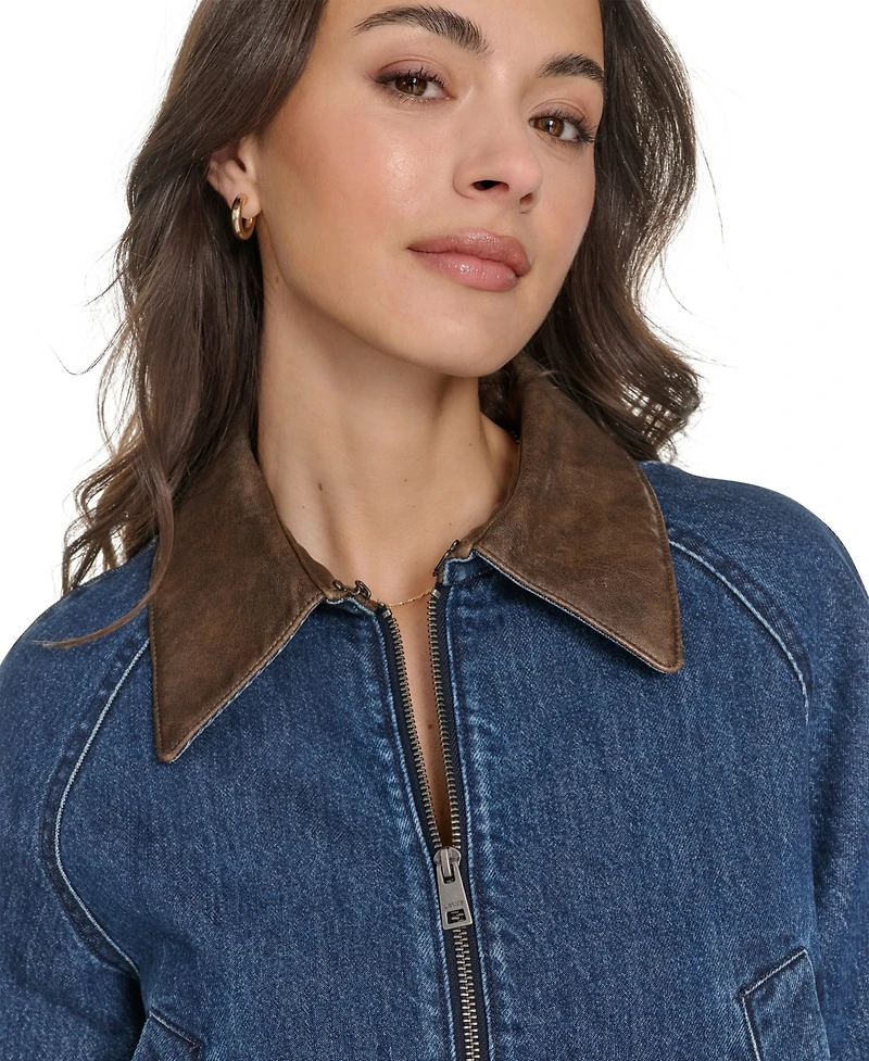 Levi's Women's Front Zipper Barn Jacket
