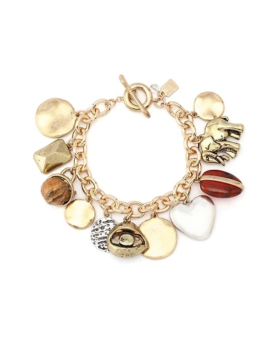 Robert Lee Morris Soho Amber Heirloom Charms Bracelet - Multi