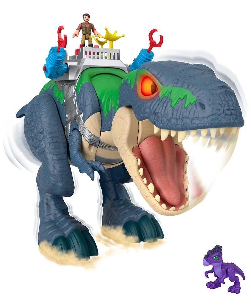 Imaginext Fisher-Price Jurassic World Rebirth Ultimate Action Chomp T. Rex Dino Toy and Action Figures