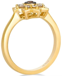 Le Vian Nude Diamond (0.33 ct. t.w.) and Chocolate Diamond ( 0.08 ct. t.w.) Ring in 14K Honey Gold