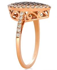 Le Vian Chocolate Ombre Diamond Ring (1.14 ct. t.w.) in 14K Strawberry Gold