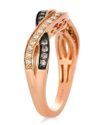 Le Vian Vanilla Diamond and Chocolate Diamond Ring (0.39 ct. t.w.) in 14K Strawberry Gold
