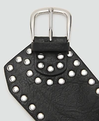 Mango Women's Studded Waist Belt