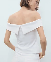 Mango Women's Strapless Top