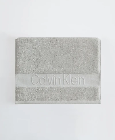 Calvin Klein Iconic Cotton Jacquard Hand Towel, 30" x 16"