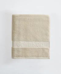 Calvin Klein Iconic Cotton Jacquard Bath Towel, 56" x 30"
