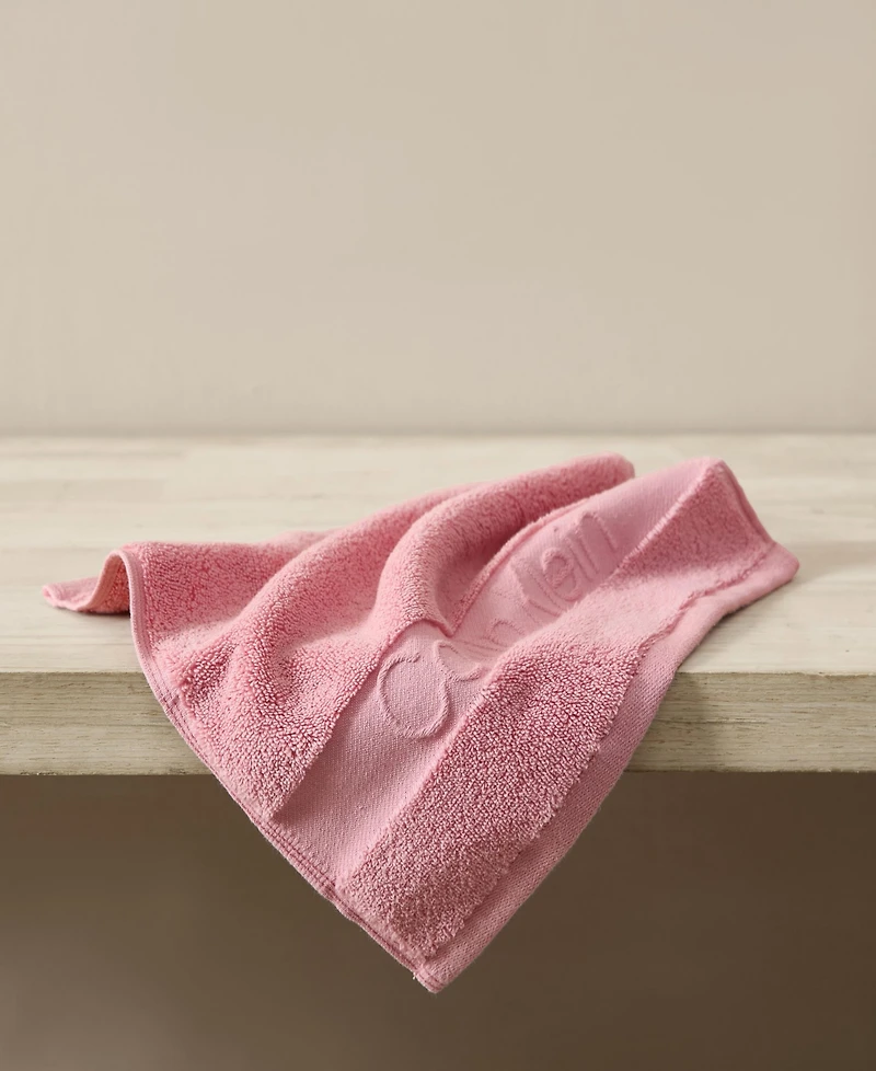 Calvin Klein Iconic Cotton Jacquard Washcloth, 13" x 13"