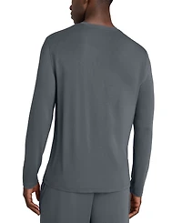 Tommy John Men's Second Skin Long-Sleeve Henley T-Shirt