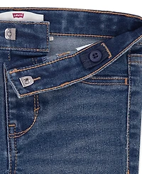 Levi's Toddler Girls 2-Piece Ruched Crewneck Sweatshirt and Flared Jeans Set