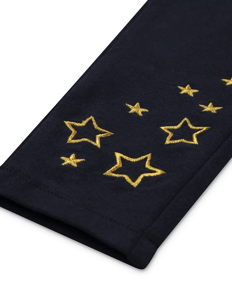 Levi's Little Girls 2-Piece Sherpa Crewneck Top and Leggings Set