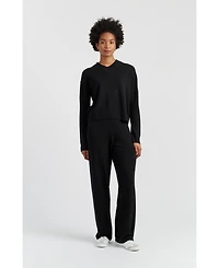 Chinti & Parker Women's Wool-Cashmere Ribbed V-neck Sweater