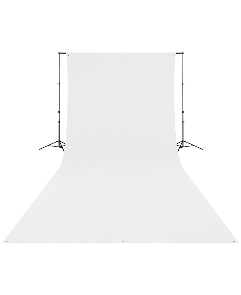 Westcott 9x20 Feet Wrinkle Resistant Cotton Background, High-Key White