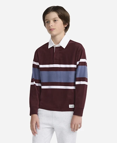 abercrombie kids Boys Long Sleeve Rugby Polo Shirt