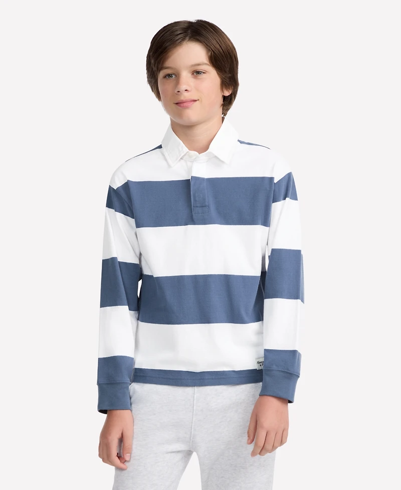 abercrombie kids Boys 4-20 Long Sleeve Rugby Polo Shirt
