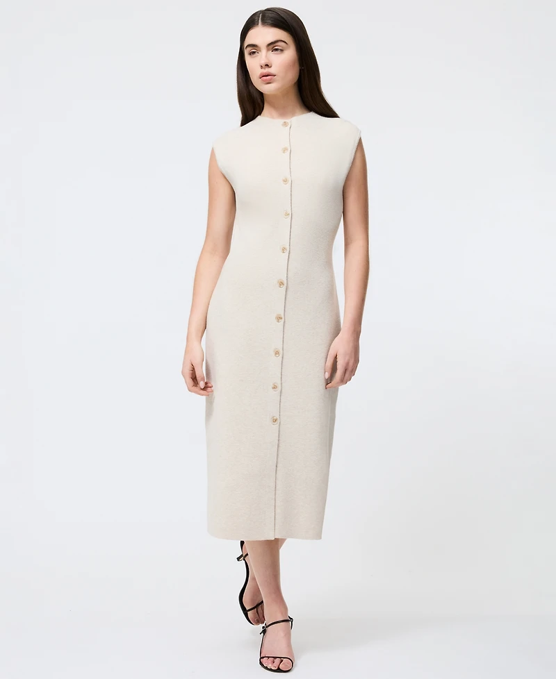 French Connection Women's Marley Knit Sleeveless Midi Dress