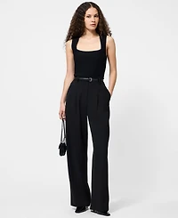 French Connection Women's Ottoman Crinkle Sleeveless Tank Top