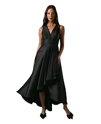 Coast Women's Sleeveless Plunge Waterfall Maxi Dress