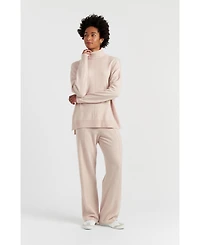 Chinti & Parker Women's Relaxed Roll Neck Wool Cashmere Sweater