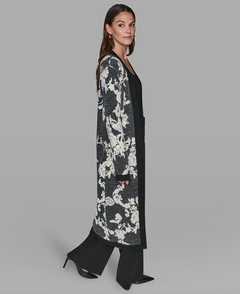 Karl Lagerfeld Paris Women's Long Sleeves Cardigan Sweater