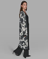Karl Lagerfeld Paris Women's Long Sleeves Cardigan Sweater