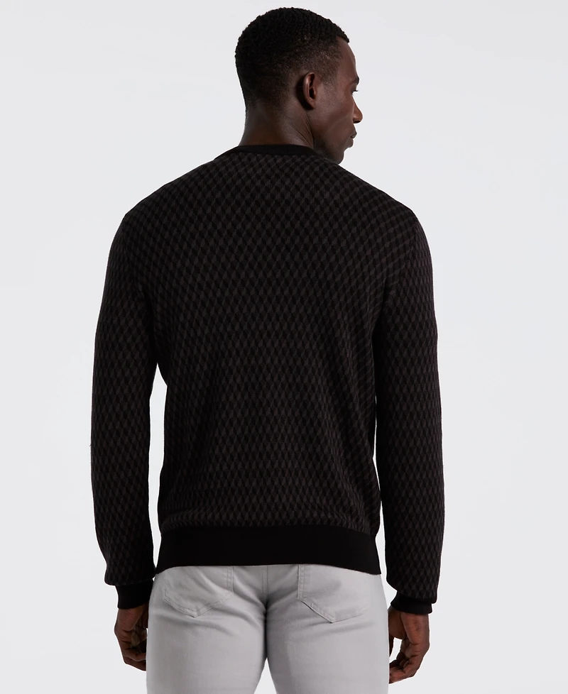 Perry Ellis Portfolio Men's Long Sleeve Crewneck T-Shirt