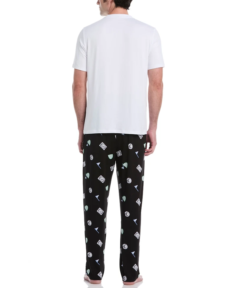 Perry Ellis Portfolio Men's Golf Lounge Elastic Waistband Pants