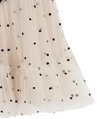 Rare Editions Baby Girl 2-Piece Mesh Polka Dot Top and Leggings Set