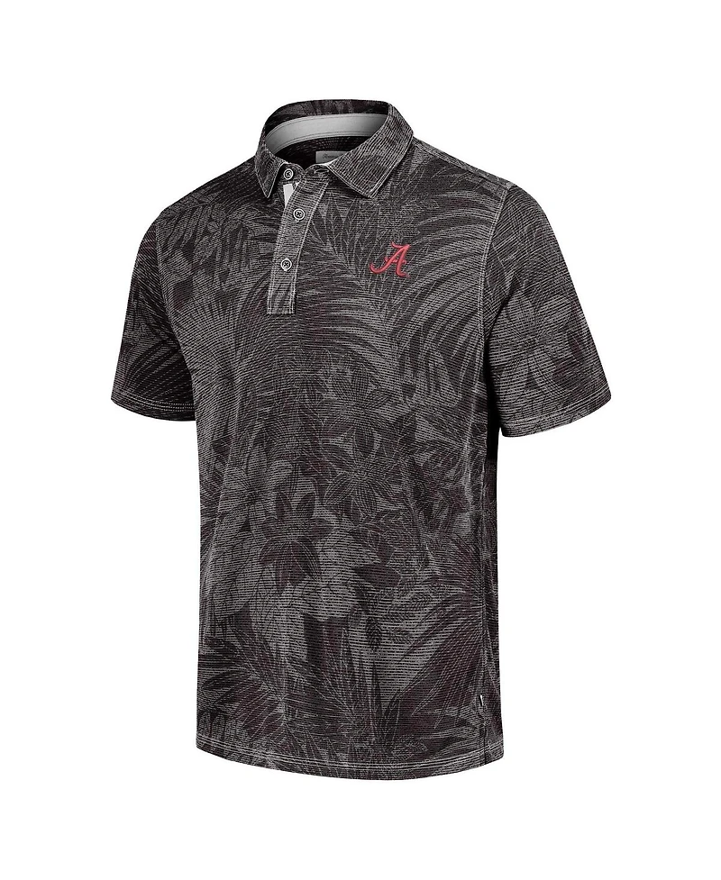 Tommy Bahama Men's Black Alabama Crimson Tide Big Tall Sport Santiago Paradise Polo Shirt