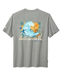 Tommy Bahama Men's Gray New England Patriots Huddle Hang Tens T-Shirt