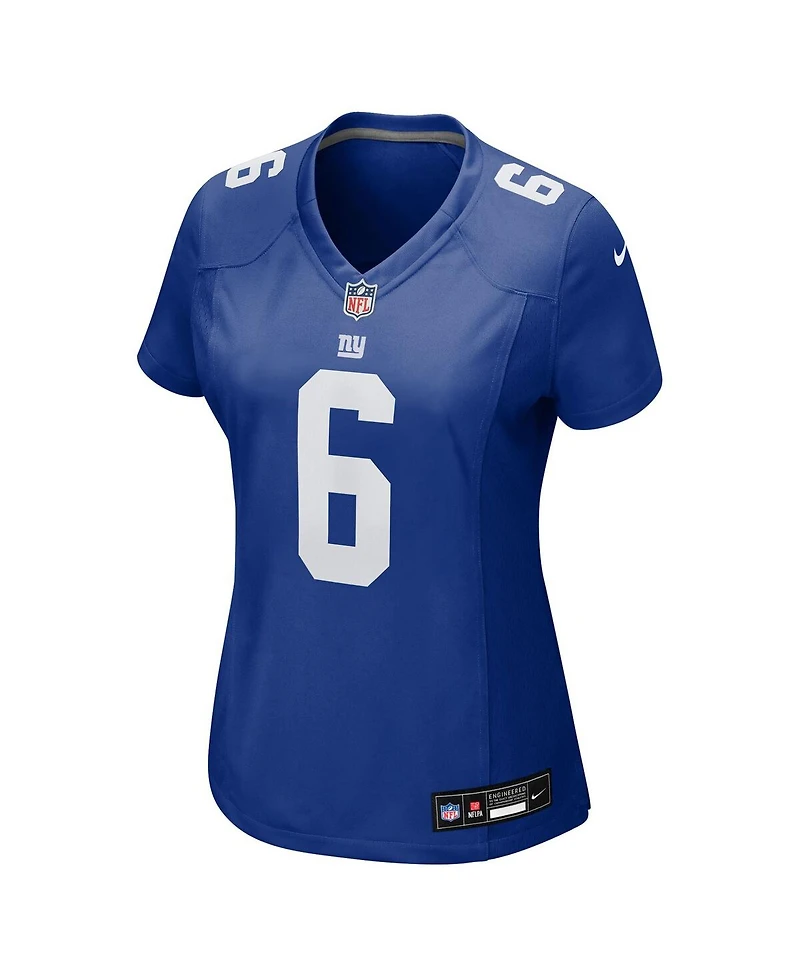 Nike Women's Jaxson Dart Royal New York Giants Team Game Jersey