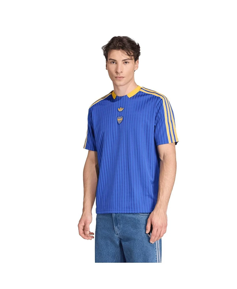 Adidas Men's and Women's Blue Boca Juniors Terrace Icons Jersey